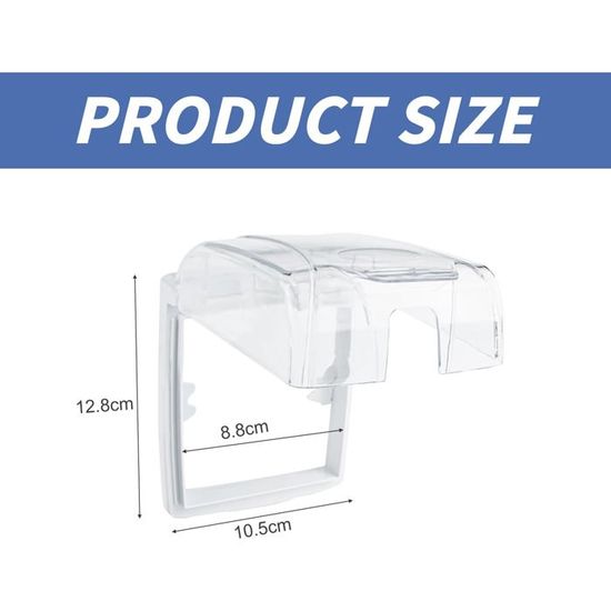 Lot De 2 Housses De Protection Pluie Pour Caméra Extérieure – ABS, 29x21x13 Cm – Transparent, Résistant Aux Intempéries
