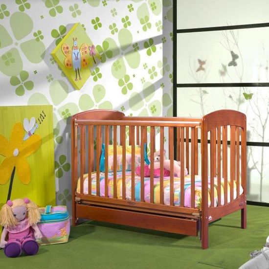 Lit Bebe A Barriere Coulissante Fox Miel 60x1cm Lits Bebe Lits Cages Neonwave Es