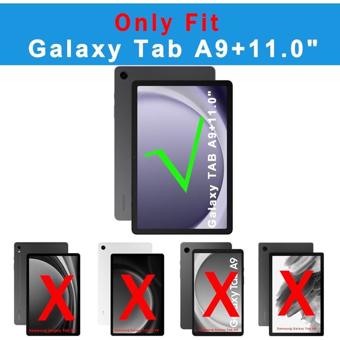 Coque Clavier Bluetooth Pour Doogee Tab A9+/A9 Pro+ 11 Pouces – AZERTY Rétroéclairé, 7 Couleurs, Détachable, Protection Complète - 7