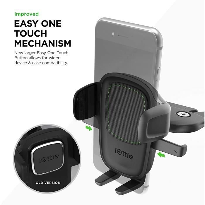 IOttie Easy One Touch 5 CD Slot Support de téléphone pour iPhone, Samsung,  Moto, Huawei, Nokia, LG, Smartphones A236 - Cdiscount Téléphonie
