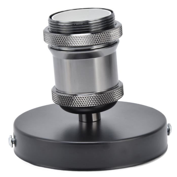 Douille Lampe Vintage E27 Aluminium Avec Chaînette - Culot à Vis, Support Lampe Bureau, 250W Max