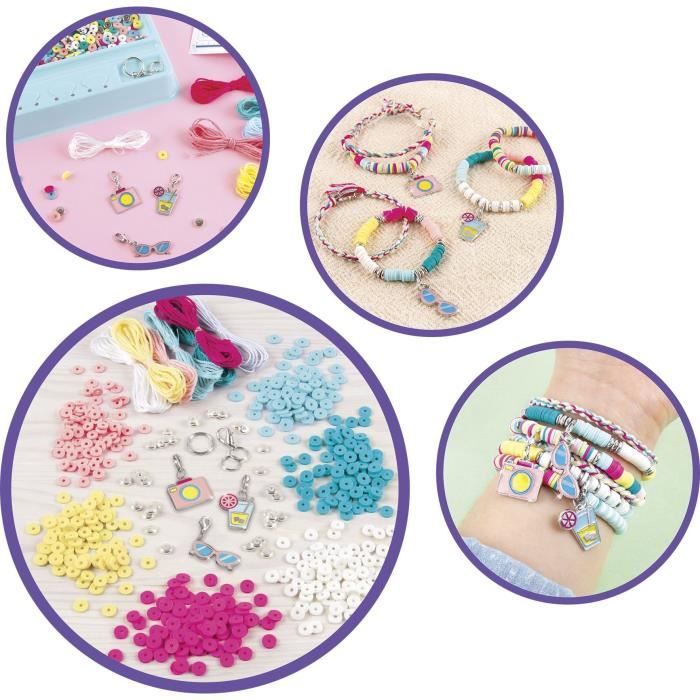 Kit Make It Real – Bracelets Chaînes & Breloques Fluo – 10 Bijoux à Créer – Dès 8 Ans – Coffret Créatif