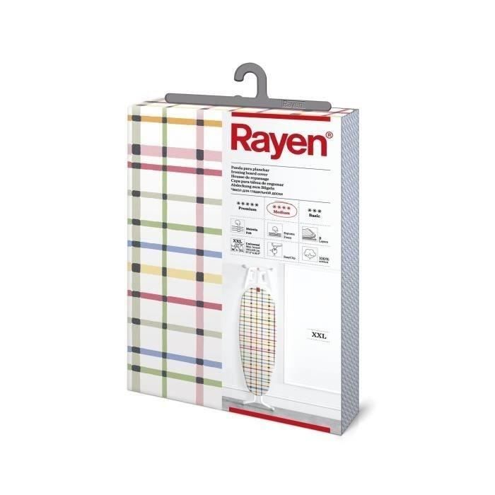 Housse Planche à Repasser 140x55cm - Rembourrage 4mm | 100% Coton | Taille Adjustable | Avec 4 Clips