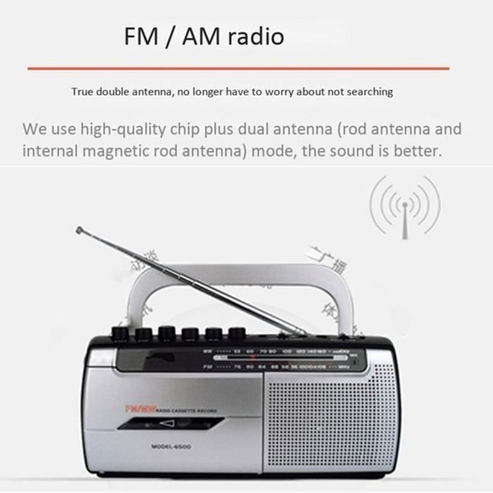 Baladeur Mp3 Baladeur Cassette Portable - Lecture Et Enregistrement Audio Vintage Cassette Hi8