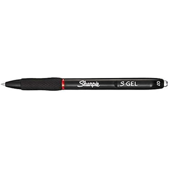 Sharpie Rouge Stylo Gel - SHARPIE - S-Gel Recharge 0,7 mm - Encre Rouge - Pointe ...