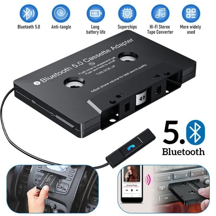 Cassette Audio De Voiture Bluetooth Vers Récepteur Auxiliaire
