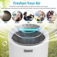 RENPHO Purificateur d'air avec HEPA Véritable 99.97% Filtration, Ultra Silencieux, Filtration quintuple, 3 Vitesses de Vent&Minuteri-2