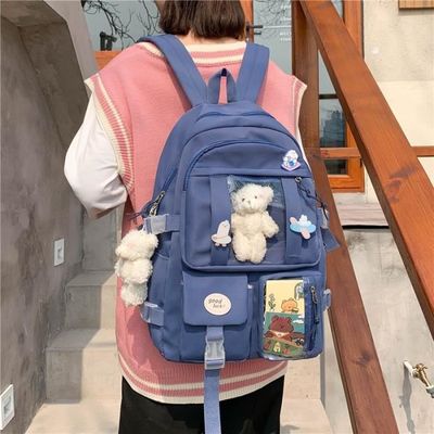 Avec une poup e Noir Sac Dos De Lyc e Japonais Pour Filles