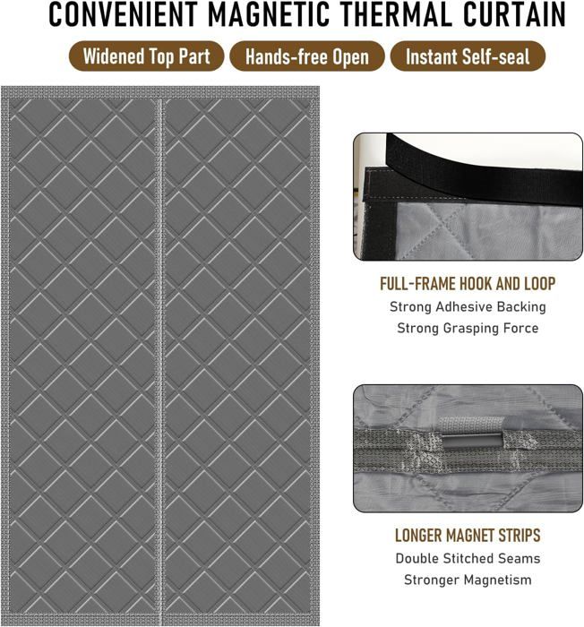 Magnétique Thermo-Isolant Rideau de Porte,Rideau pour Porte Transparent EVA Rideau Thermique Isolants Imperméable Anti Froid,pour Porte Entrée,Cuisine,Largeur X Hauteur (90cm x 195cm Magnétique Thermo-Isolant Rideau de Porte,Rideau pour Porte Transparent EVA Rideau Thermique Isolants Imperméable Anti Froid,pour Porte Entrée,Cuisine,Largeur X Hauteur (90cm x 195cm