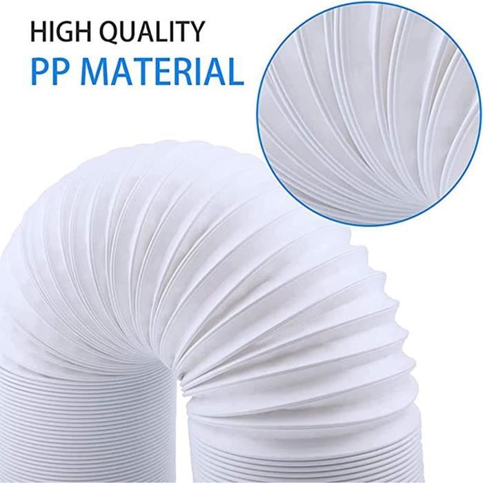 Tuyau D'Échappement Universel 150 Mm Pour Climatiseur Portable - 150 Cm - Flexible Et Réglable