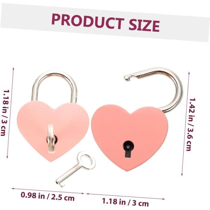 3 Pièces Cadenas Long, Cadenas A Code 4 Chiffres, Cadenas À Combinaison, Convient Pour Les