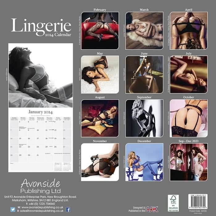 Calendrier 2024 Lingerie Sexy (Av) - Sexy Femme - Femme Nues - Seins +  Offert Un Agenda De Poche[H3323] - Cdiscount Beaux-Arts et Loisirs créatifs