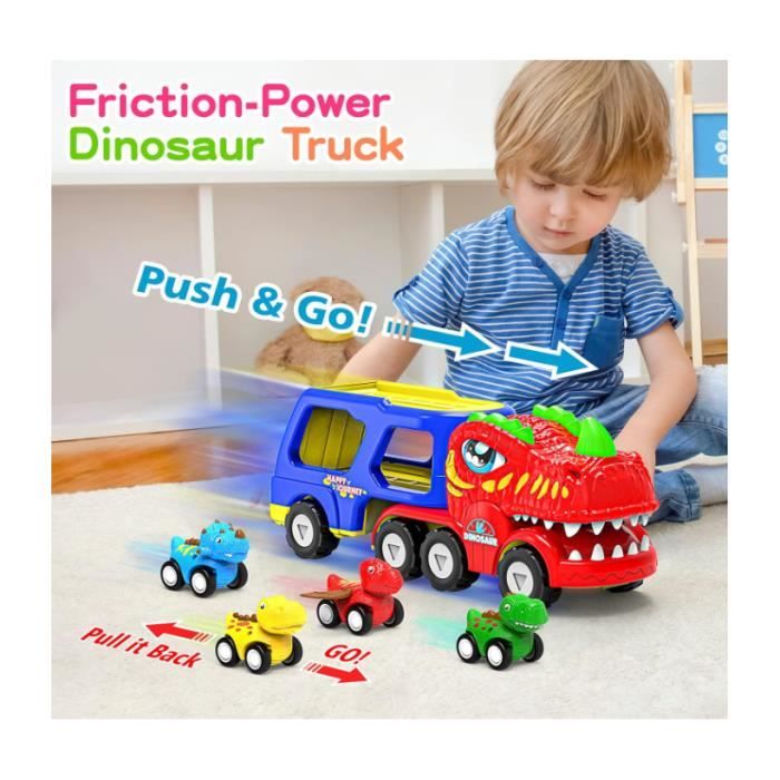 Jouet - MARSEE - Camion Dinosaure pour Enfants - Lumière et Son - 4 Jouet - MARSEE - Camion Dinosaure pour Enfants - Lumière et Son - 4