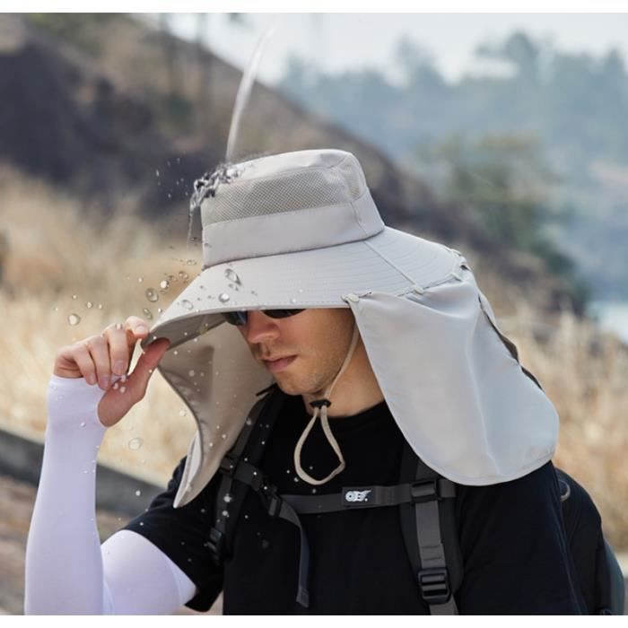 Chapeau Homme Femme Soleil Ete Anti UV Outdoor Randonn e Bucket