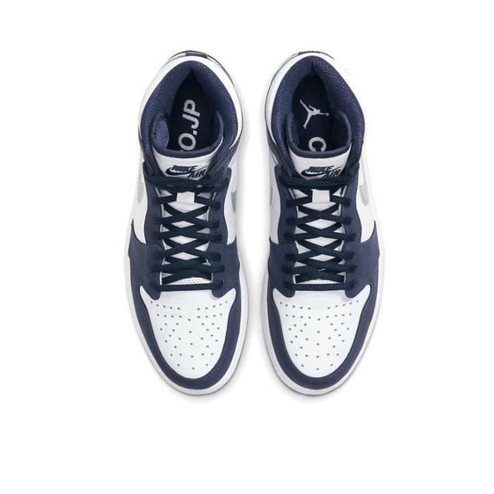 NIKEx Basket Air Jordan 1 Mid Milan CV3044 100 Pour Hommes et Femmes AJ1 MID bleu marine bleu marine Cdiscount Chaussures