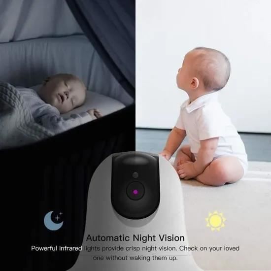 Video Cacagoo Moniteur Bebe Sans Fil Avec Rotation 360 Zoom Panoramique A Distance Camera 1080p 3 5 Lcd Couleur Cdiscount Puericulture Eveil Bebe