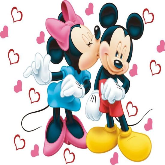 Stickers Muraux Enfant Mickey Et Minnie Amoureux Cdiscount Maison Stickers Muraux Enfant Mickey Et Minnie Amoureux Cdiscount Maison