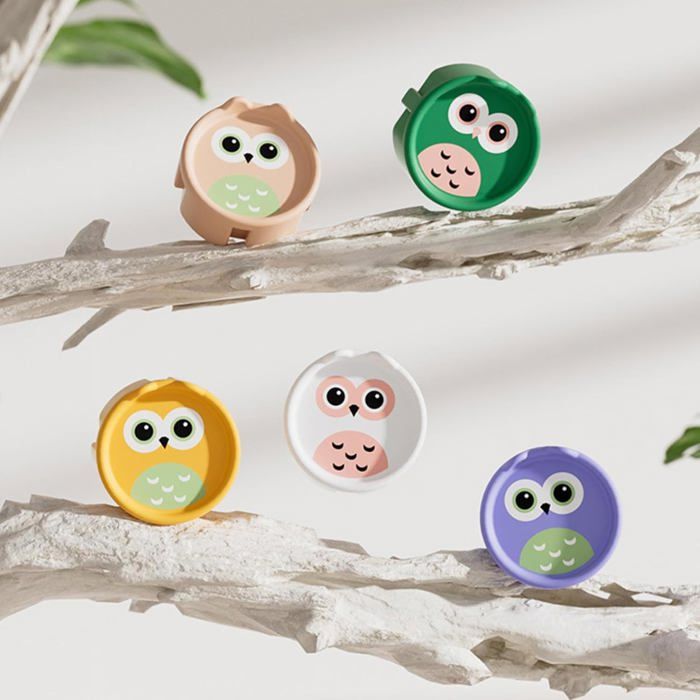 Lot De 10 Cache-P Rises Hibou En Silicone – Protection Anti-Poussière & Éclaboussures – 5 Couleurs Mignonnes (Type F)