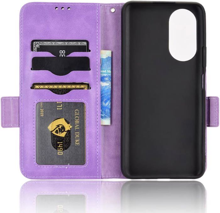 Housse Flip Cover Pour Huawei/Honor - Cuir Synthétique, Protection Complète, Charge Sans Fil, Nombreuses Compatibilités
