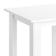 Vicco Table de salle à manger Karlos, Blanc, 80 x 80 cm-5