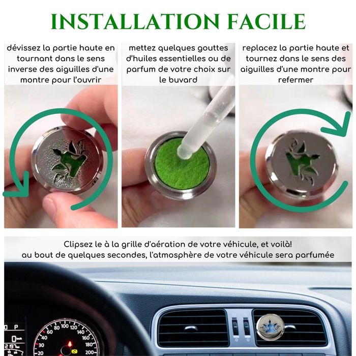 Désodorisant Voiture En Forme De Coccinelle - Pour Grille D'aération, Huile Parfumée Longue Durée