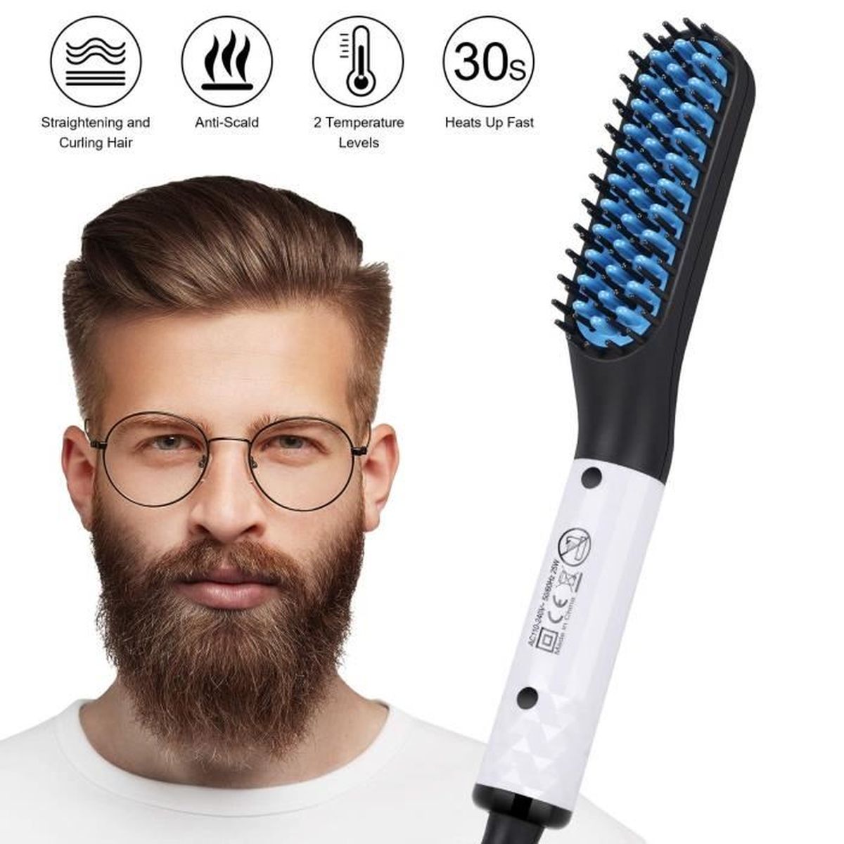 Peigne barbe chauffant clearance