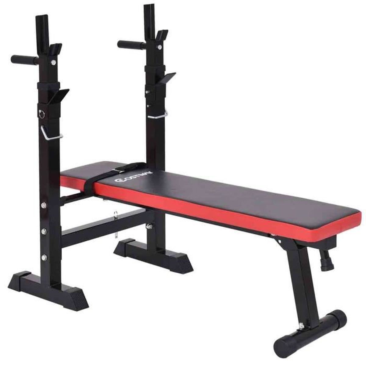 Banc De Musculation Multifonction Pliable Reglable Avec Support De
