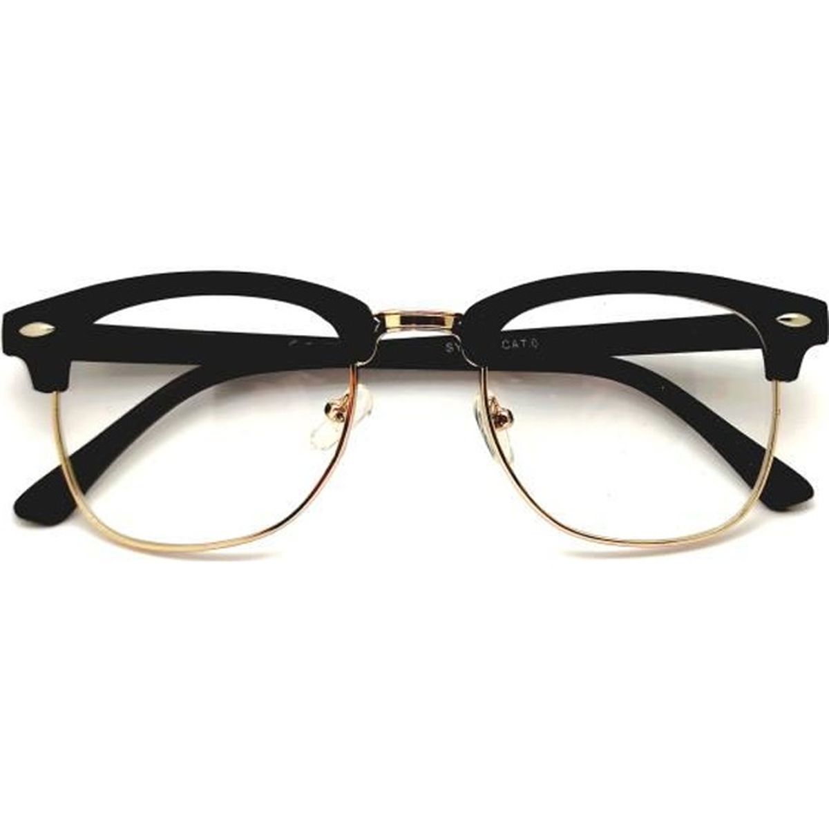 Lunette noir et best sale doré