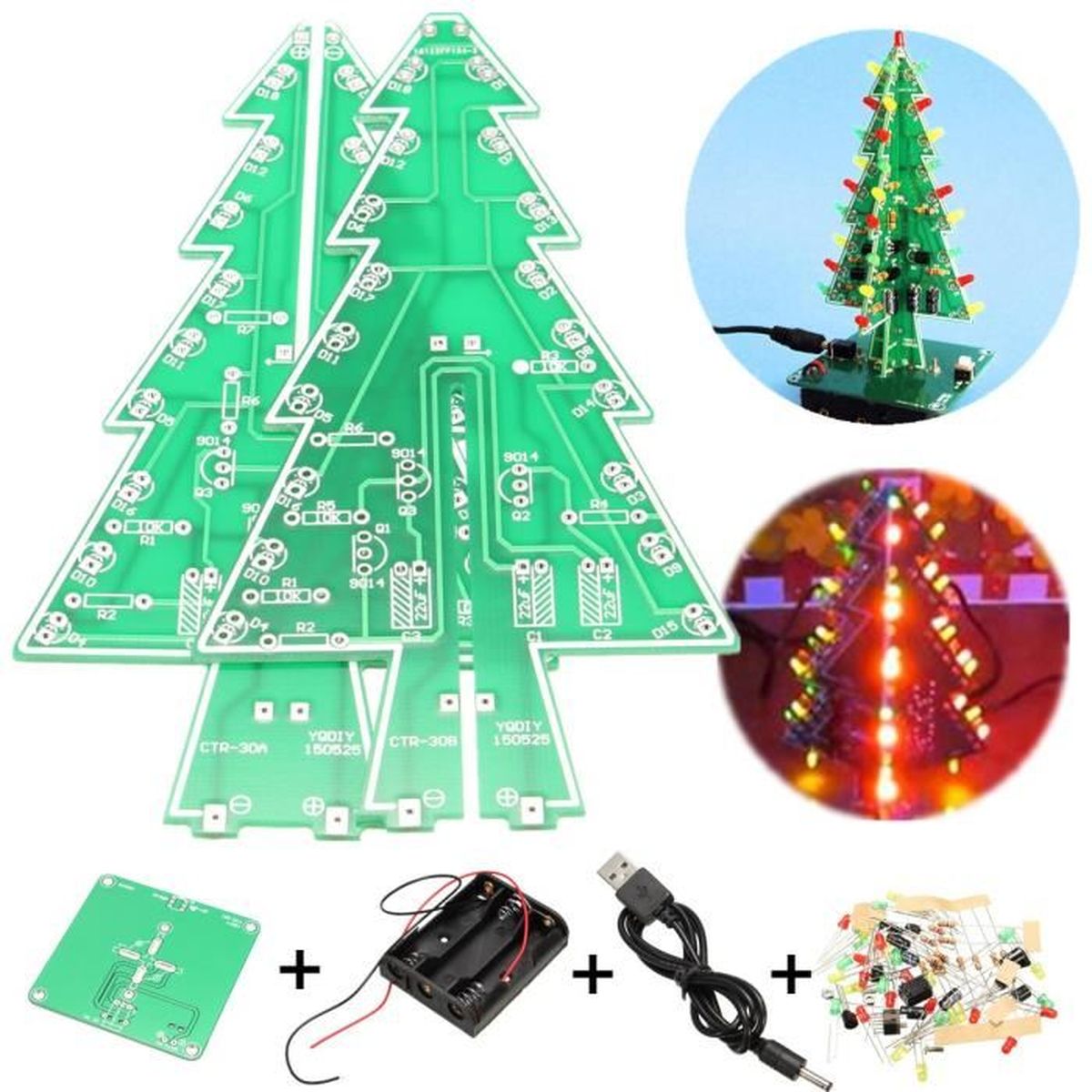 Diy 37 Led Lumineux Flashing Lampe Kit Circuit Module Sapin Arbre De Noel Decor Achat Vente Sapin Arbre De Noel Bientot Le Black Friday Cdiscount
