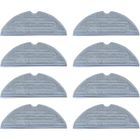 Serpillères lavables - OUTAD - Lot de 8 - Compatible Roborock S8/S7/T7 - Haute absorption - Tissu de qualité