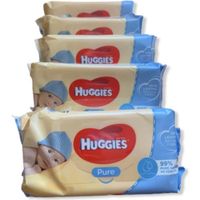 Lingette huggies pure (5pcs de 56 lingette)