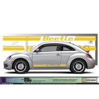 Volkswagen bande new beetle - JAUNE - Kit Complet - Tuning Sticker Autocollant Graphic Decals