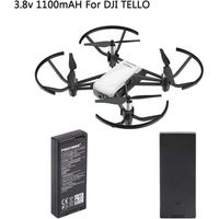 YUNIQUE FRANCE 2 pièces DJI Tello Batterie 3.8V, 1100 mAh Vol pour Mini Drone Li-ion Rechargeable, Facile à Installer