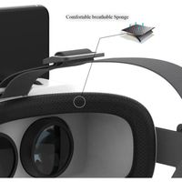 HOVSCN Lunettes VR 3D Réalité Virtuelle Casque VR pour Smartphones Android/iOS 4.7-7.2 Pouces avec VR manettes