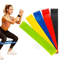 INN® 5 pcs Bande de résistance Elastique multifonction Équipement d'Exercices pour Fitness Musculation Pilates Yoga