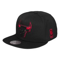 Mitchell & Ness Homme Casquettes / Snapback  Solid Teams Siren Chicago Bulls noir Taille unique