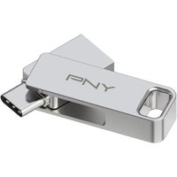 PNY 256GB Duo Link USB 3.2 Type-C Dual Flash Drive pour Les appareils Android et Les Ordinateurs - Stockage Mobile Externe pour L