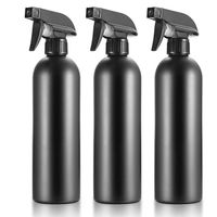 3 pulvérisateurs d'air vides, bouteilles de pulvérisation d'eau rechargeables de 500 ml, en noir.