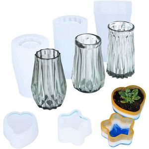 Jardinière en béton moule moule moule moule moule moule moule moule moule moule moule récipient en plastique ciment de pot Moule - Chine Moules de pots de fleurs en béton, moule de
