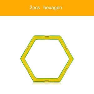 ASSEMBLAGE CONSTRUCTION hexagone-Ensemble de blocs de construction magnéti