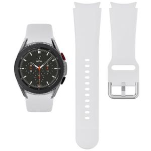 BRACELET MONTRE CONNEC. Galaxy Watch4 44mm - blanche - Bracelet En Silicone,  Bracelet Connecté Pour Galaxy Watch 4