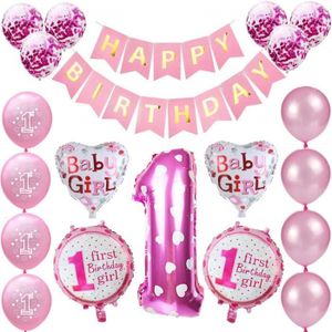Deco Anniversaire Fille 1 An Achat Vente Pas Cher