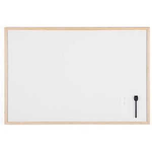MÉMO - ARDOISE MURALE Budget Tableau Blanc Magnétique, 90 x 60 cm, avec 