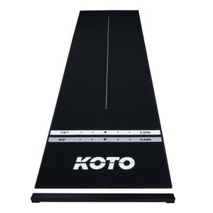 Tapis De Fléchettes Tournament 237 X 80 Cm – Rouge, Antidérapant, Protège Le Sol – Idéal Pour Les Pros Et Les Amateurs