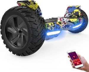 ACCESSOIRES HOVERBOARD Hoverboard RCB 8.5 Pouces Tout Terrain Gyropode Hummer Bluetooth LED