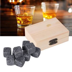FAUX GLAÇONS Glacons 9Pcs Whisky Vin Chilling pierres Set Bar m