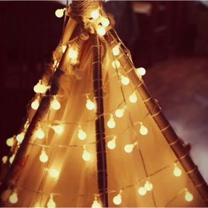 GUIRLANDE DE NOËL Guirlande lumineuse Exterieure,6M 40 ampoules LED Décoration de Fête Anniversaire Mariage Lumières- Blanc Chaud