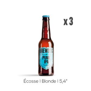 BIERE Pack Bières Brewdog Punk IPA - 3x33cl - 5,4%
