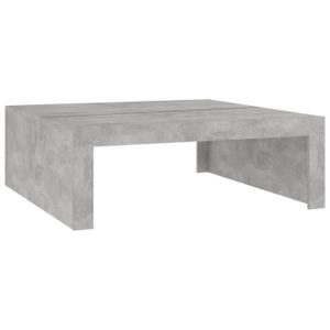 TABLE BASSE DUOKON - Table basse Gris béton 100x100x35 cm Aggloméré