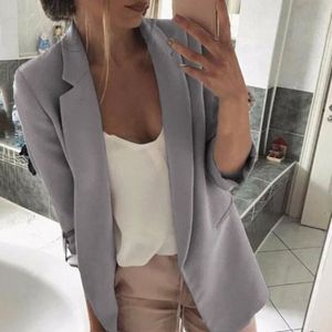 blazer gris femme
